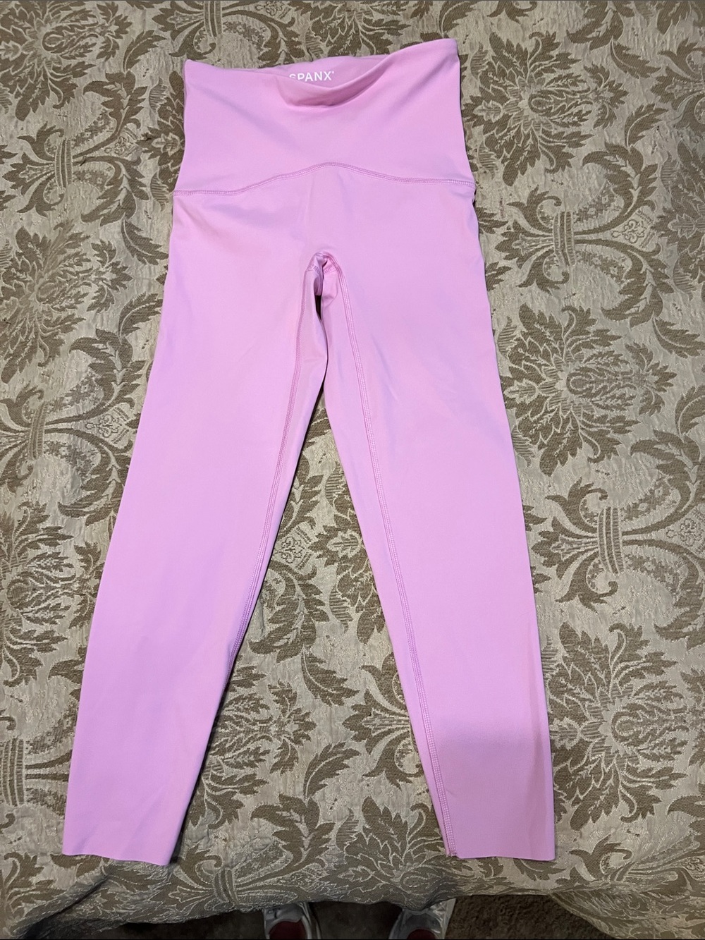 SPANX Kids Light Pink High-Waist Leggings
